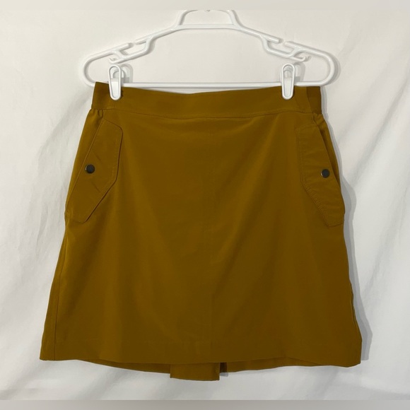 Athleta Mustard Mini Skirt - Picture 3 of 8